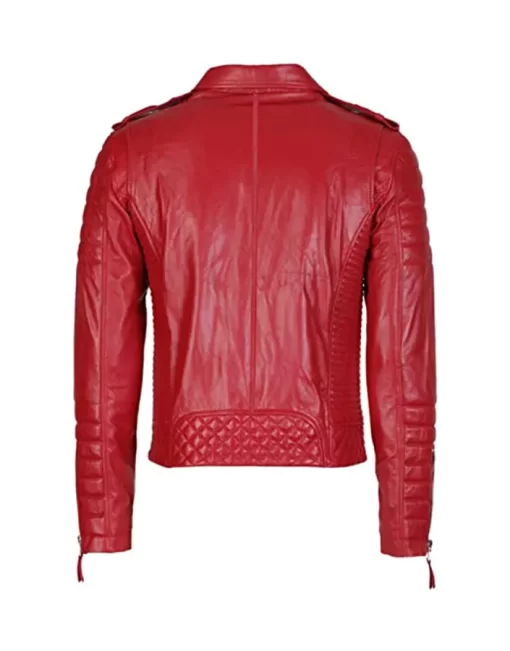 mens-red-biker-faux-leather-jacket