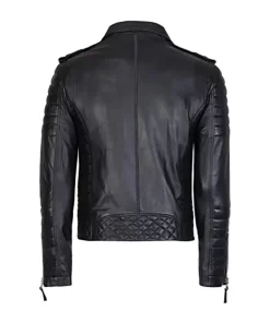 mens-black-biker-faux-leather-jacket