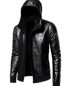 mens-black-faux-leather-motorcycle-jacket