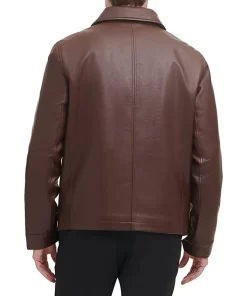 mens-brown-faux-leather-biker-jacket