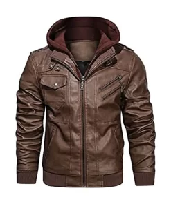 mens-brown-faux-leather-jacket-with-removable-hood