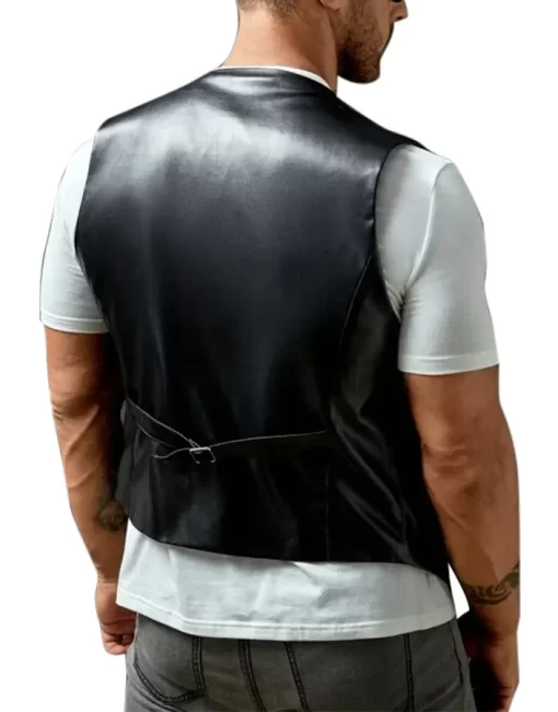 mens-button-down-black-faux-leather-vest