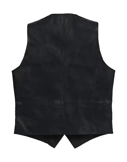 mens-button-front-black-faux-leather-vest