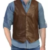 mens-button-front-coffee-brown-faux-leather-vest