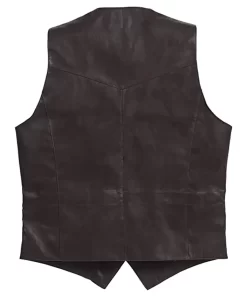 mens-button-front-dark-brown-faux-leather-vest