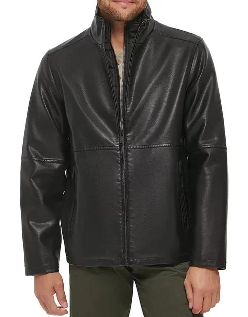 mens-cafe-racer-dark-brown-faux-leather-jacket