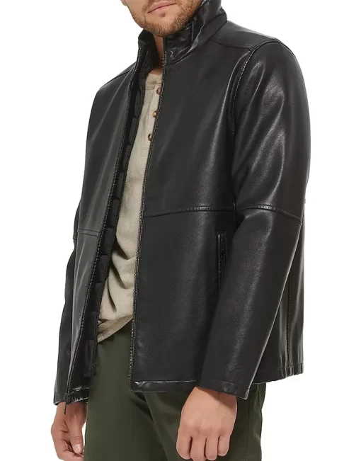 mens-cafe-racer-dark-brown-faux-leather-jacket