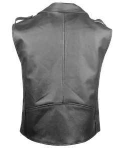 mens-classic-black-faux-leather-biker-vest