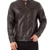 mens-coffee-brown-faux-leather-jacket