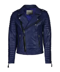 mens-dark-blue-biker-faux-leather-jacket