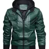 mens-green-faux-leather-jacket-with-removable-hood