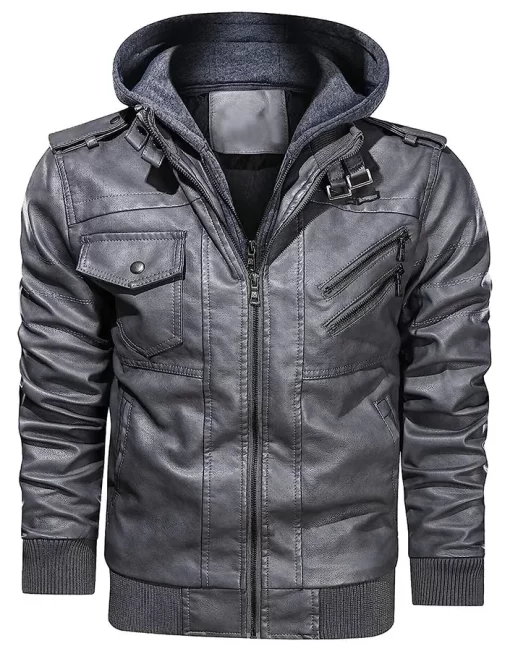 mens-grey-faux-leather-jacket-with-removable-hood