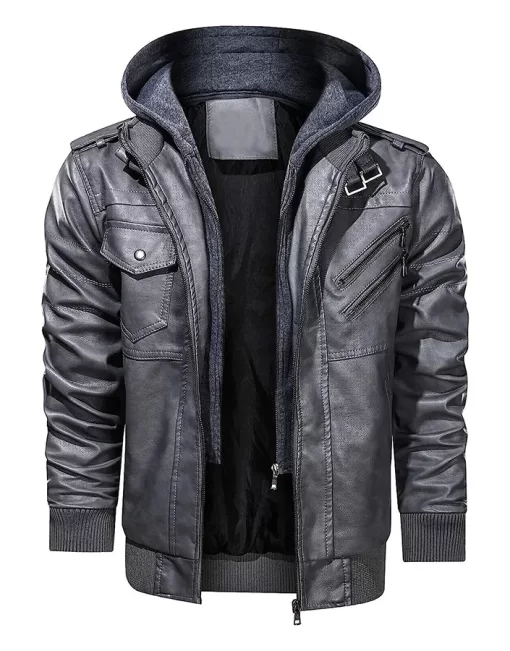 mens-grey-faux-leather-jacket-with-removable-hood