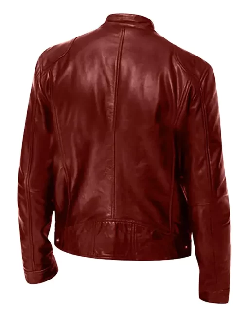 mens-long-sleeve-maroon-faux-leather-jacket