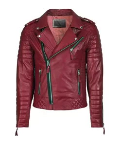 mens-maroon-biker-faux-leather-jacket