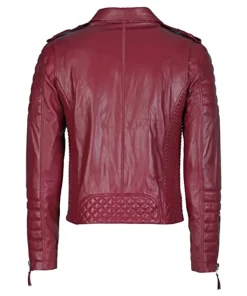 mens-maroon-biker-faux-leather-jacket