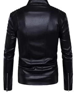 mens-slim-fit-black-faux-leather-jacket