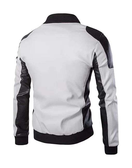 mens-slim-fit-white-faux-leather-bomber-jacket