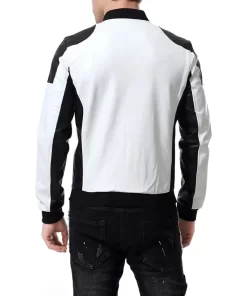 mens-slim-fit-white-faux-leather-bomber-jacket