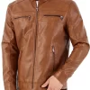 mens-stand-collar-khaki-faux-leather-jacket
