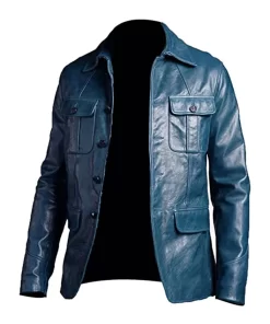 mens-trucker-blue-faux-leather-jacket