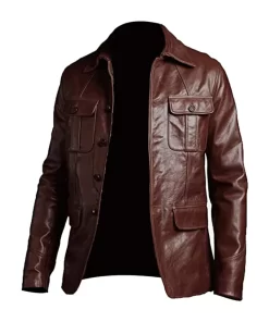 mens-trucker-brown-faux-leather-jacket