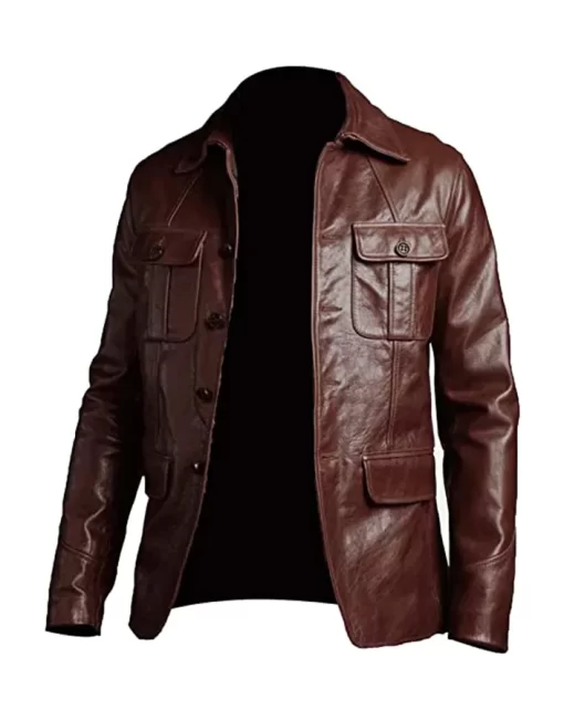 mens-trucker-brown-faux-leather-jacket