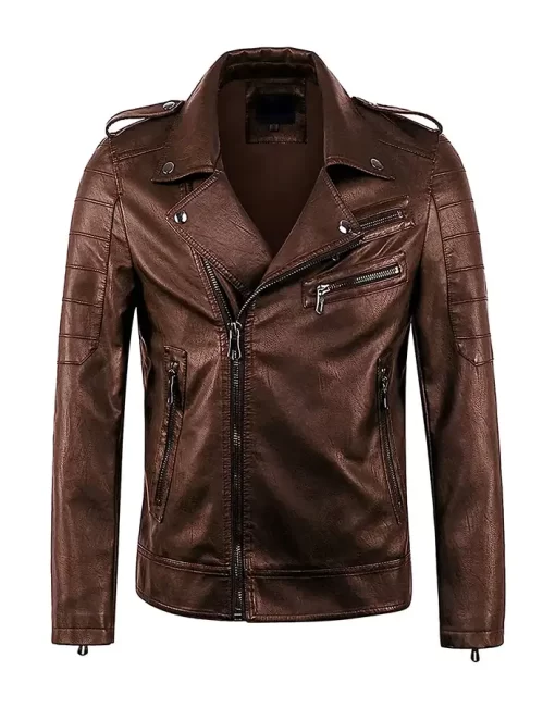 mens-vintage-asymmetric-zipper-brown-faux-leather-jacket