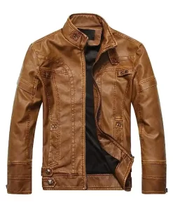 mens-vintage-brown-faux-leather-jacket