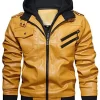 mens-yellow-faux-leather-jacket-with-removable-hood