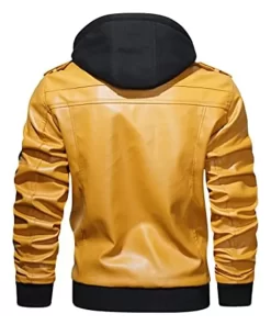 mens-yellow-faux-leather-jacket-with-removable-hood