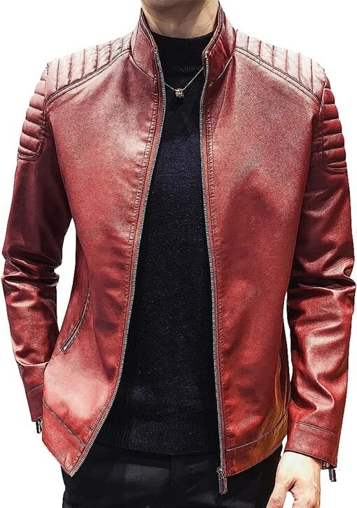 slim-fit-maroon-faux-leather-jacket-mens