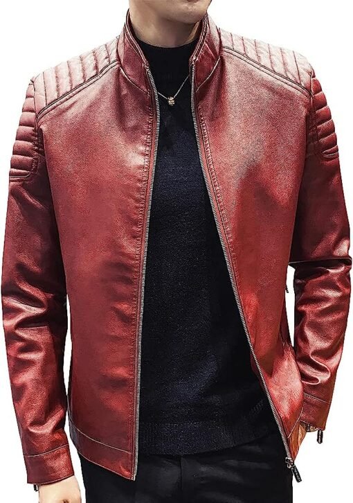 slim-fit-maroon-faux-leather-jacket-mens