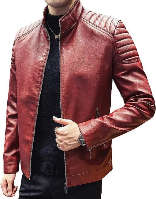 slim-fit-maroon-faux-leather-jacket-mens