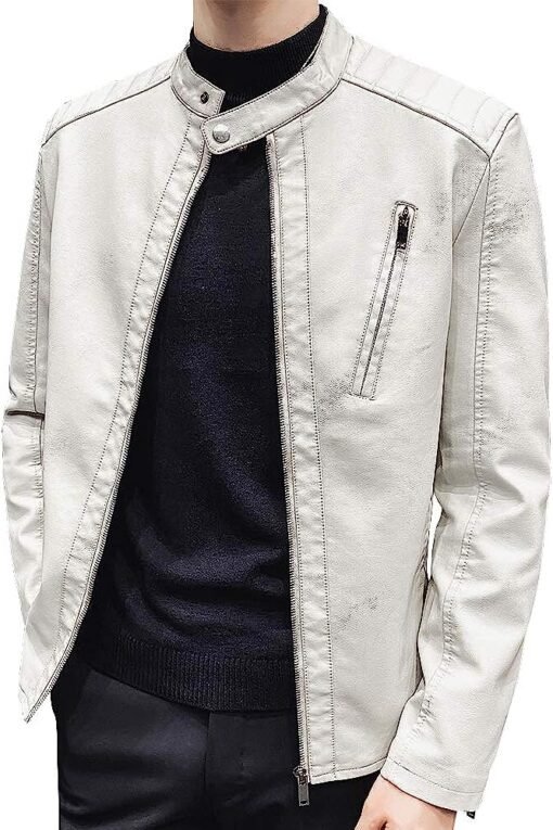 slim-fit-white-faux-leather-jacket-mens