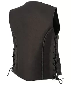 womens-black-faux-leather-biker-vest