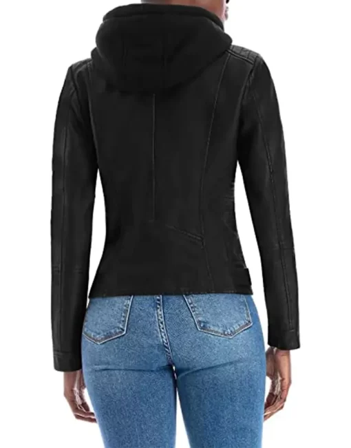 womens-black-faux-leather-hooded-jacket