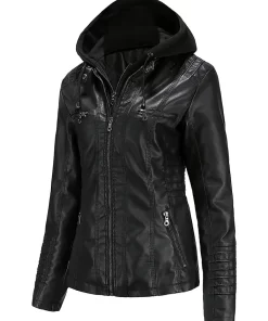 womens-black-faux-leather-jacket-with-removable-hood