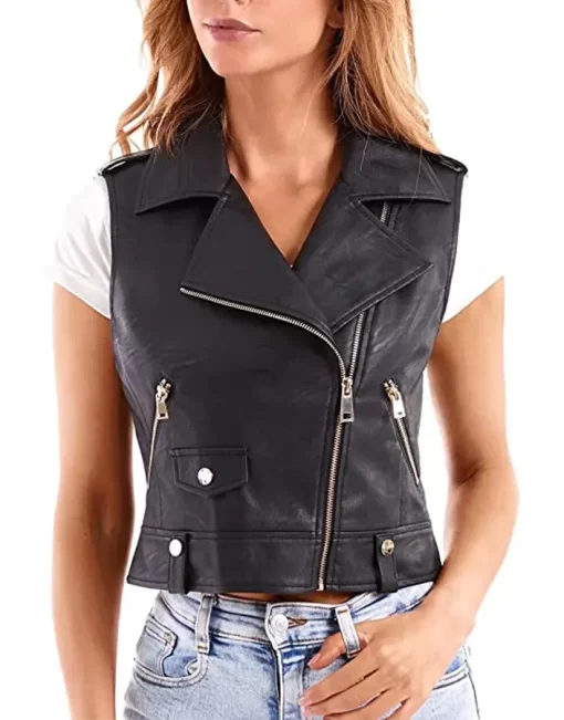 womens-black-faux-leather-moto-vest