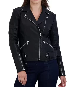 womens-black-faux-leather-motorcycle-jacket