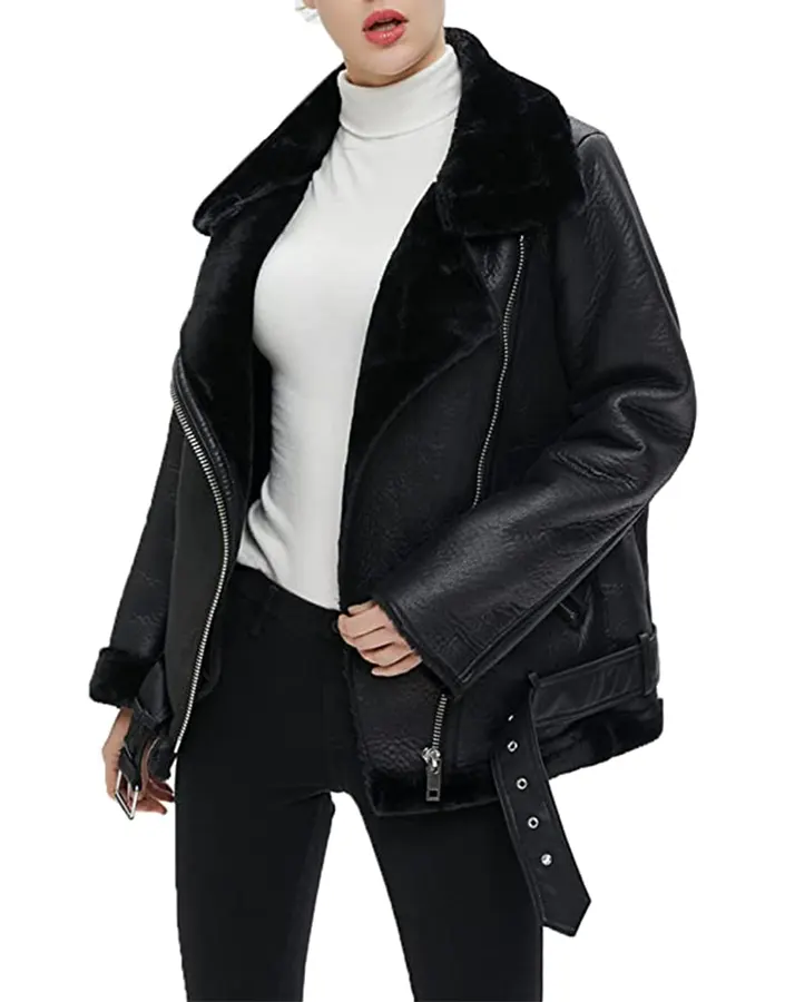 womens-black-faux-leather-shearling-jacket-4 womens-black-faux-leather-shearling-jacket