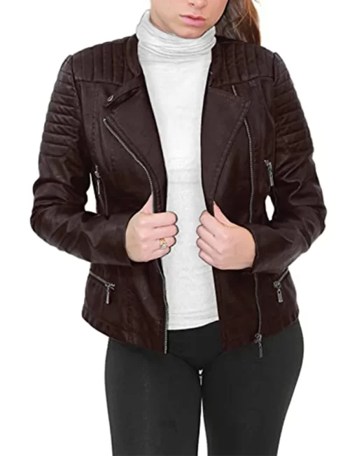 womens-brown-faux-leather-biker-jacket