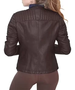 womens-brown-faux-leather-biker-jacket