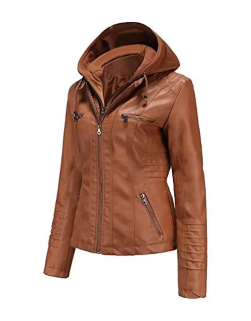 womens-brown-faux-leather-jacket-with-removable-hood