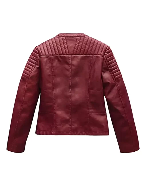 womens-burgundy-faux-leather-biker-jacket