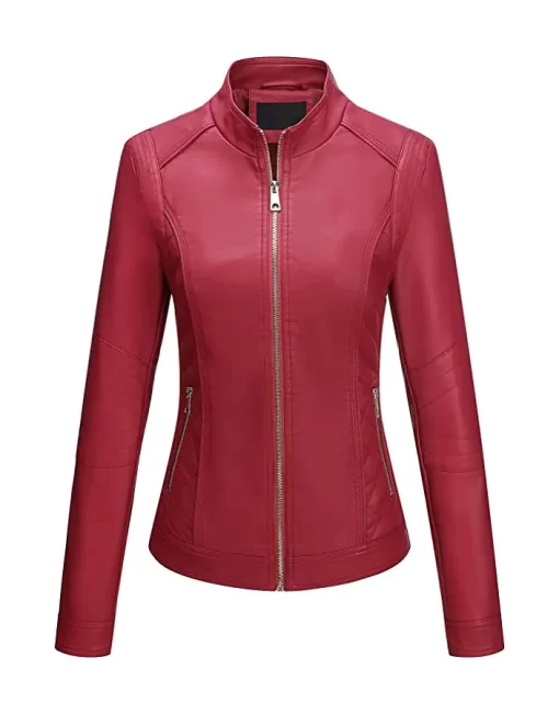 womens-classic-maroon-faux-leather-jacket