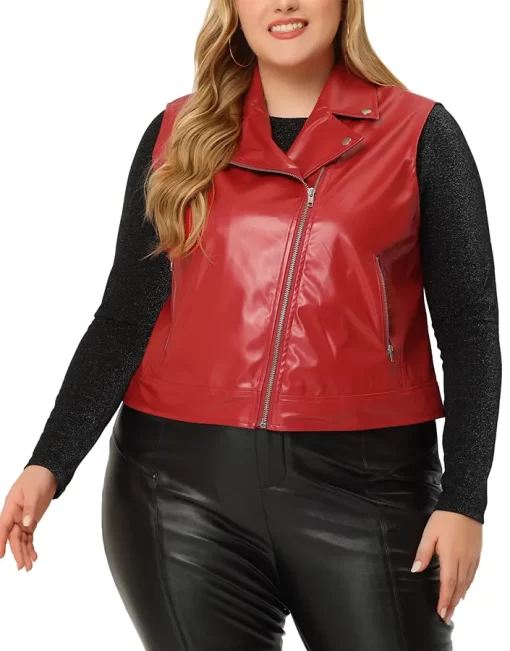 womens-classic-red-faux-leather-biker-vest