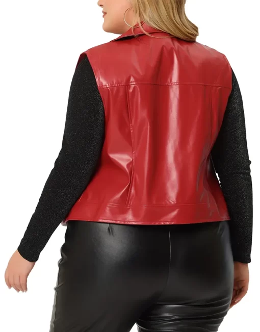 womens-classic-red-faux-leather-biker-vest