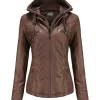 womens-coffee-brown-faux-leather-jacket-with-removable-hood