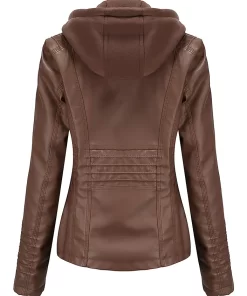 womens-coffee-brown-faux-leather-jacket-with-removable-hood